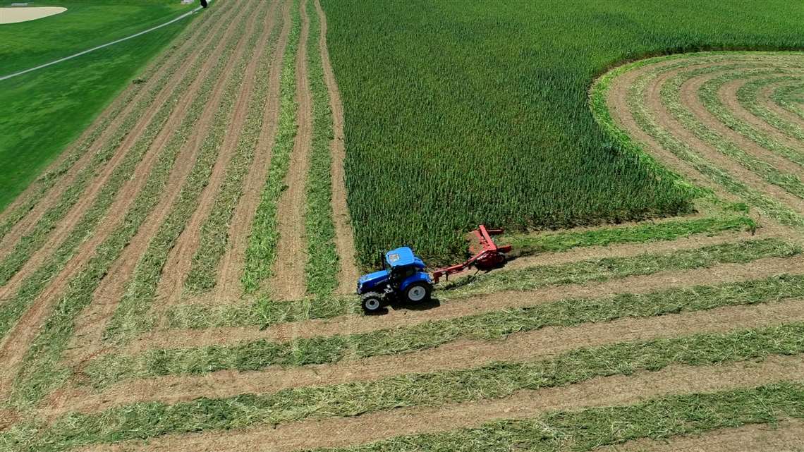 New Holland T7 tractor in the field