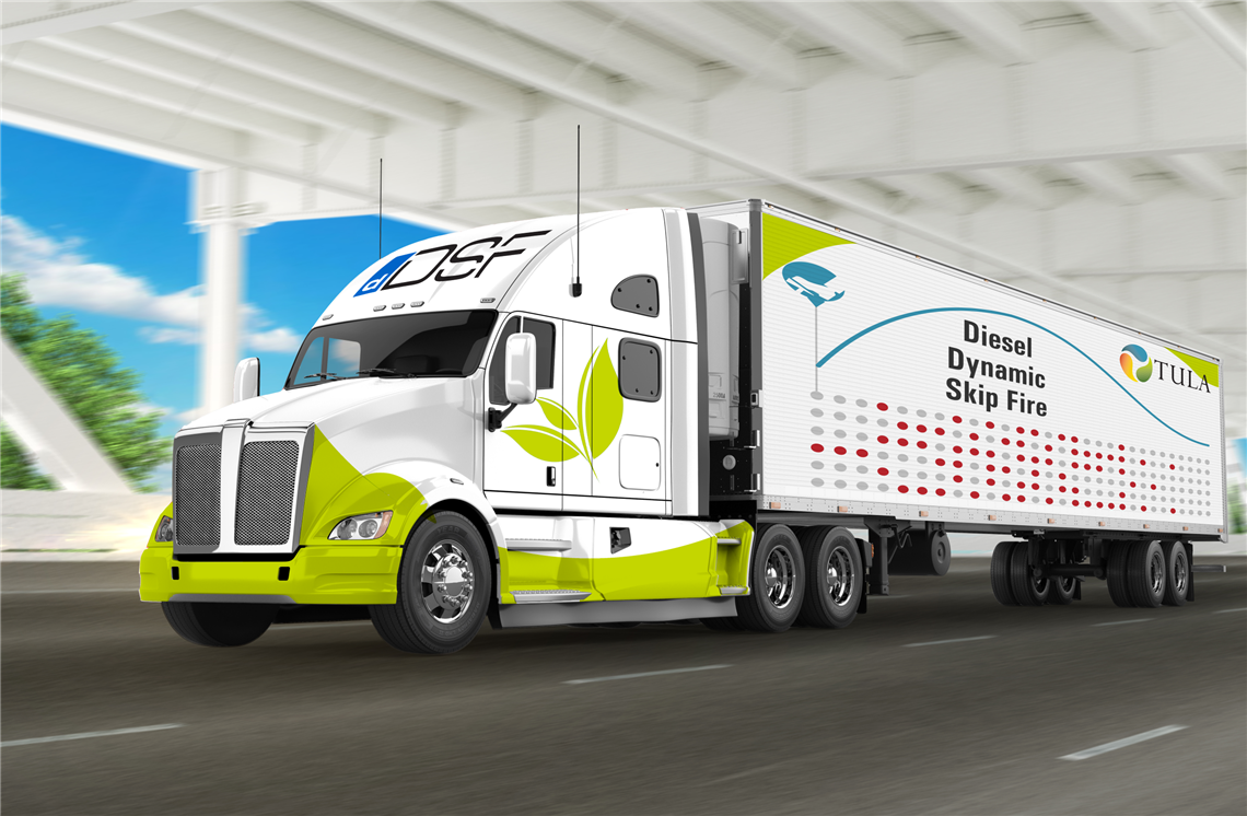 Freightliner truck with dDSF