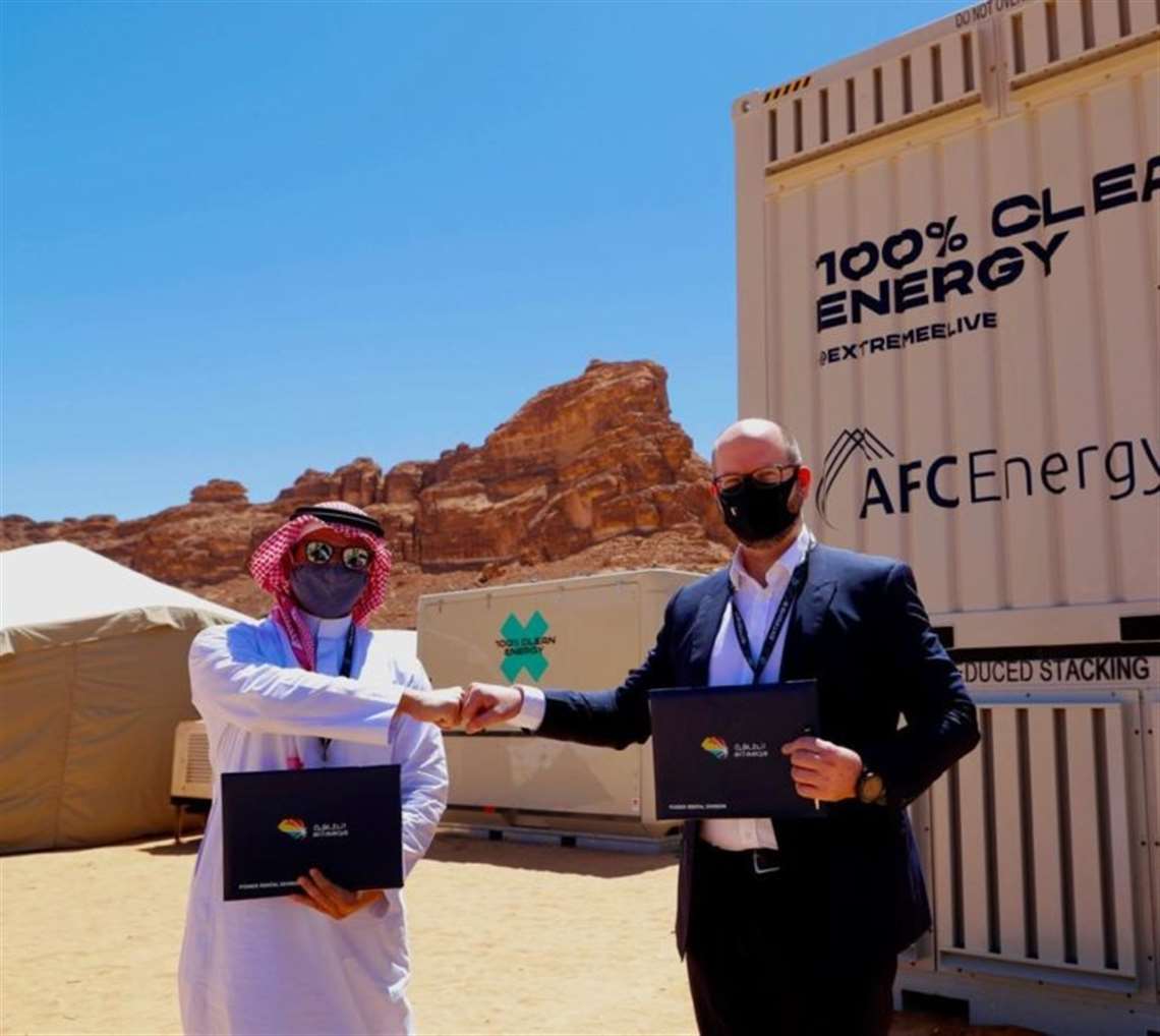 Majid T. Zahid, Group President for Energy at Zahid Group, and Adam Bond, CEO of AFC Energy,