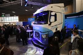 Hyliko hydrogen tractor unveil at the Hyvolution 2023 event in Paris