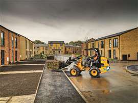 JCB introduced its first fully electric wheeled loader in June. 