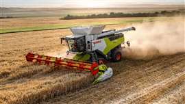 Claas Trion 700 Series combine features the Cummins L9 Harvester engine