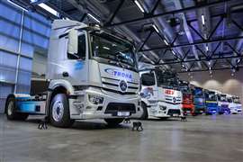 eActros 300 units ready for delivery to supplier customers