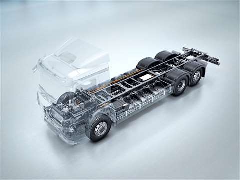 Daimler electric truck powertrain