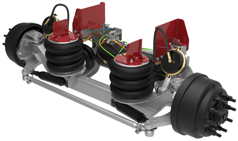 Link ROI auxiliary lift axle suspension