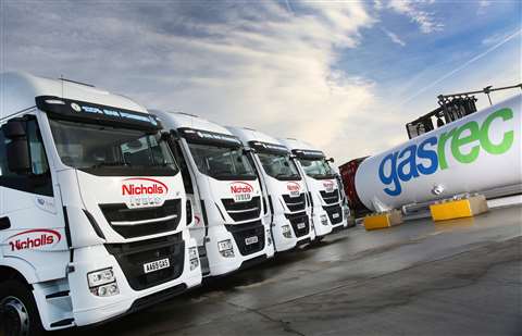 Iveco's fleet of LNG-fuelled trucks
