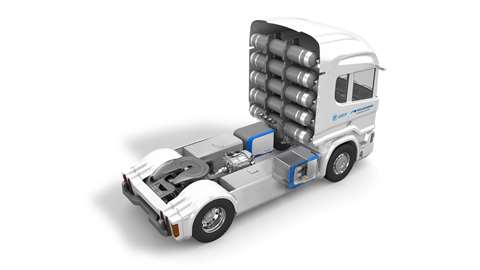 Fuel cell truck